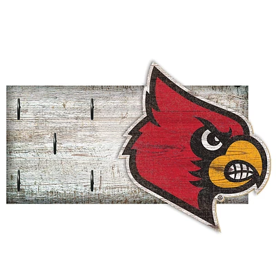 Louisville Cardinals 6" x 12" Mounted Key Holder