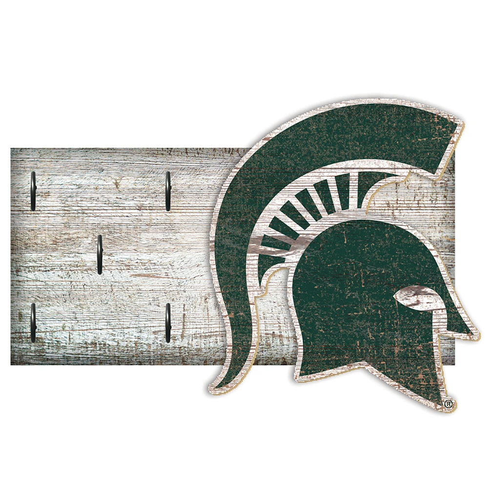 Michigan State Spartans 6" x 12" Mounted Key Holder