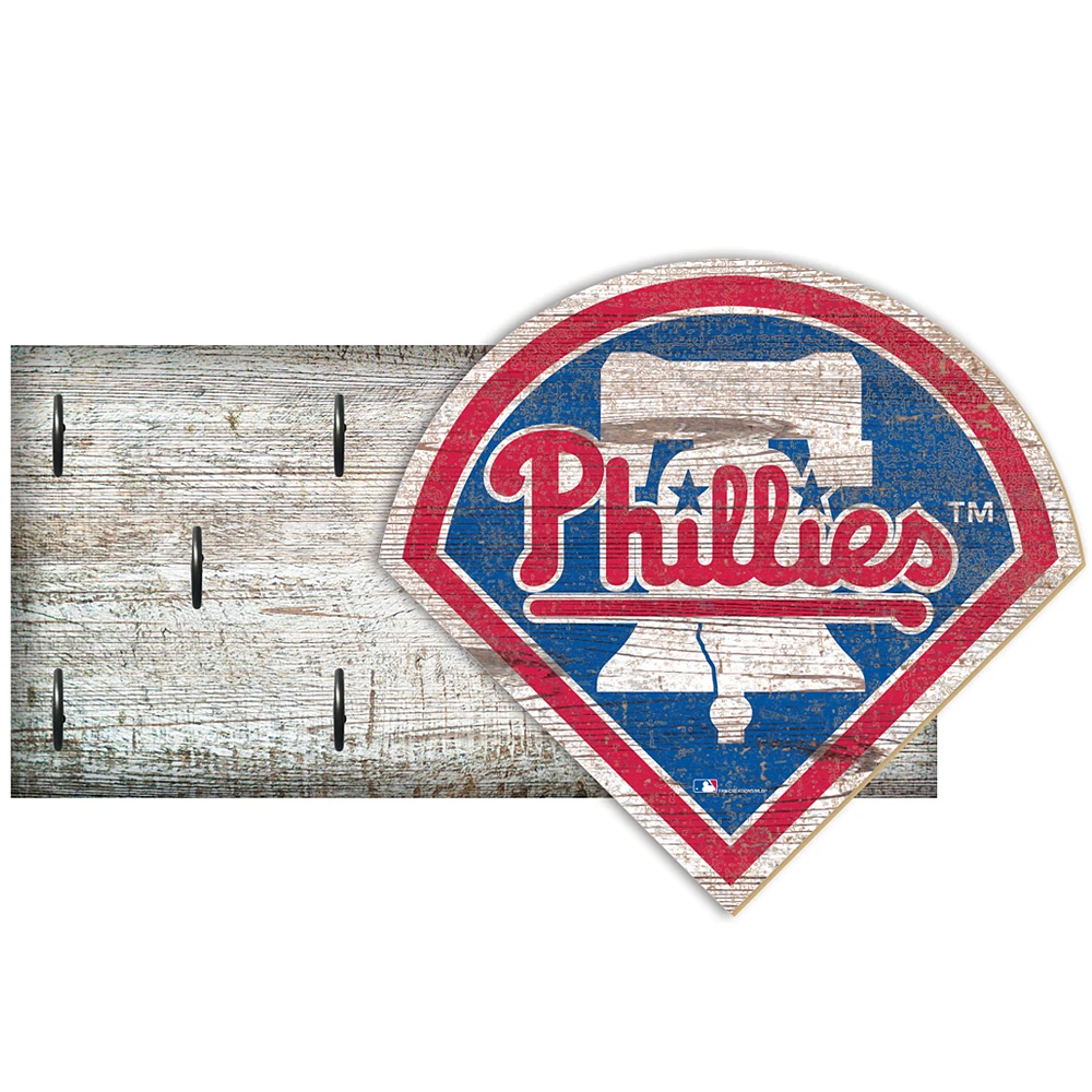 Philadelphia Phillies 6" x 12" Mounted Key Holder
