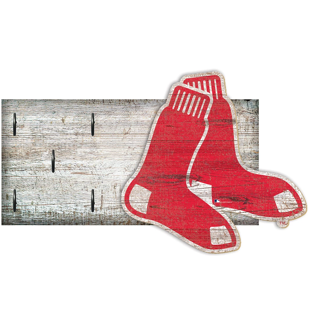 Boston Red Sox 6" x 12" Mounted Key Holder