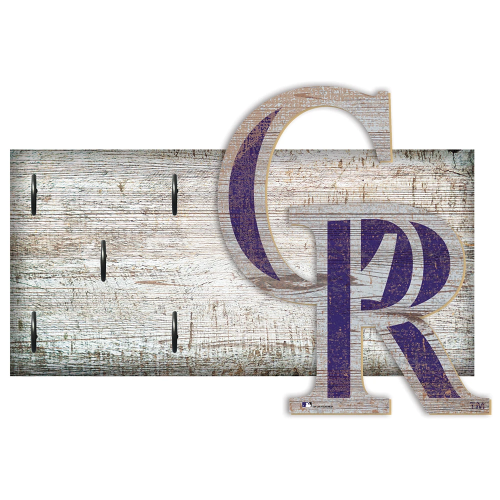 Colorado Rockies 6" x 12" Mounted Key Holder