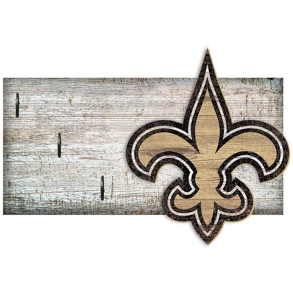 New Orleans Saints 6" x 12" Mounted Key Holder