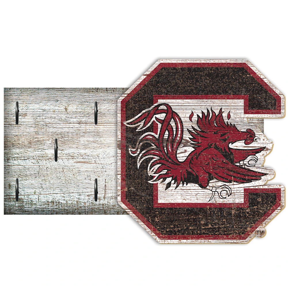 South Carolina Gamecocks 6" x 12" Mounted Key Holder