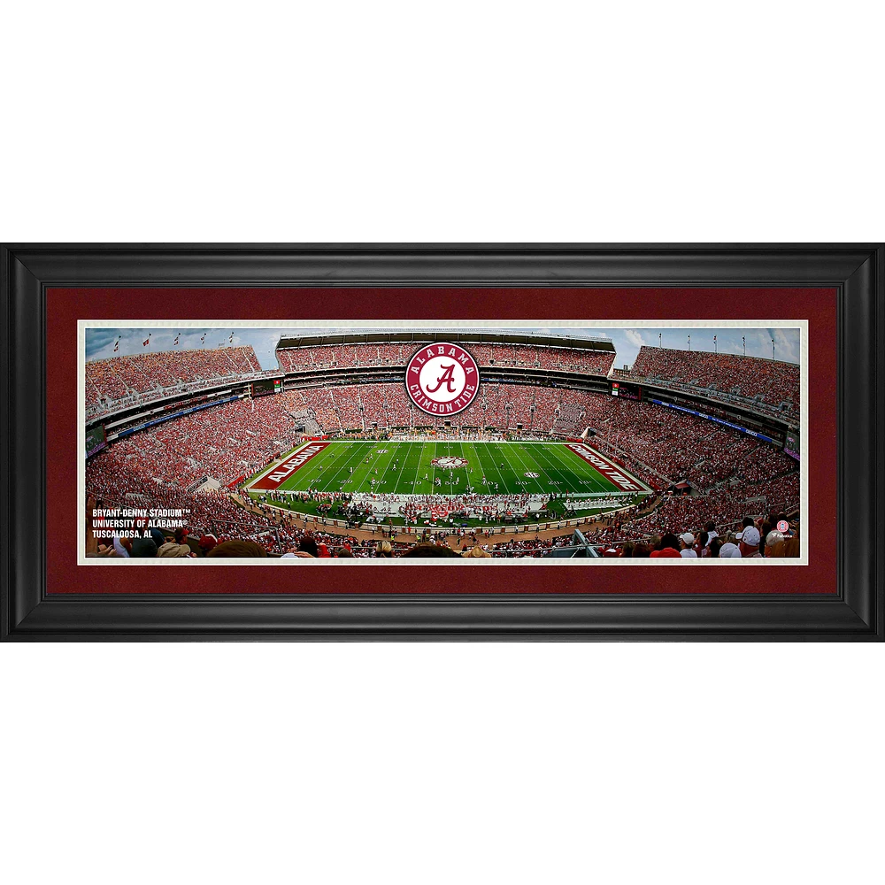 Alabama Crimson Tide Framed 10" x 30" Bryant-Denny Stadium Panoramic Photograph