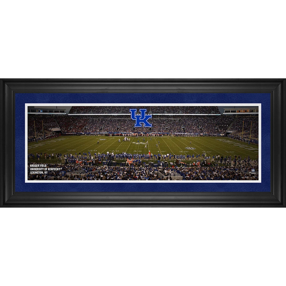 Kentucky Wildcats Framed 10" x 30" Kroger Filed Panoramic Photograph