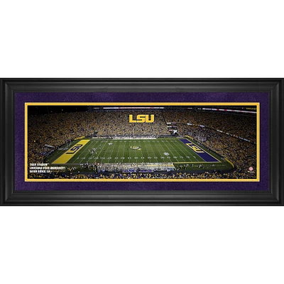 LSU Tigers Framed 10" x 30" Tiger Stadium Panoramic Photograph