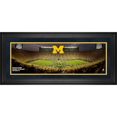 Michigan Wolverines Framed 10" x 30" Michigan Stadium Panoramic Photograph