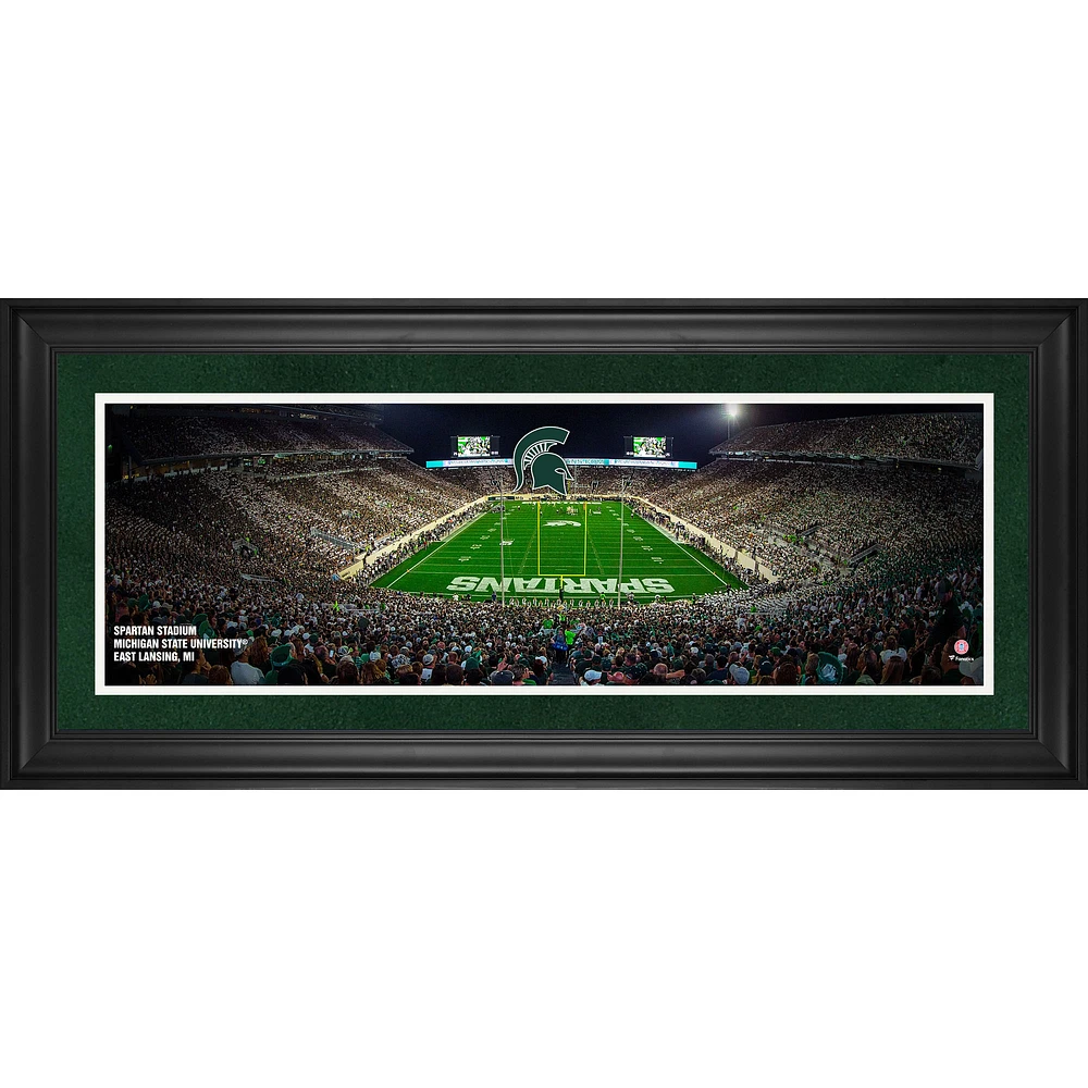 Michigan State Spartans Framed 10" x 30" Spartan Stadium Panoramic Photograph