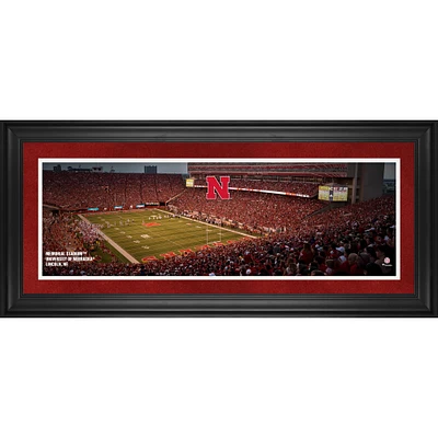 Nebraska Huskers Framed 10" x 30" Memorial Stadium Panoramic Photograph