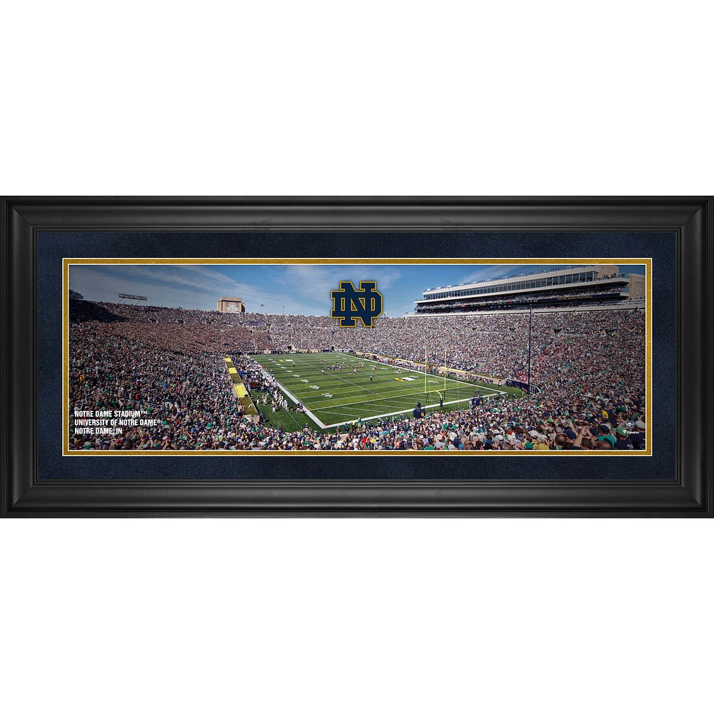 Notre Dame Fighting Irish Framed 10" x 30" Notre Dame Stadium Panoramic Photograph