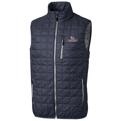 Men's Cutter & Buck Anthracite Gonzaga Bulldogs Big Tall Full-Zip Collegiate Rainier Vest