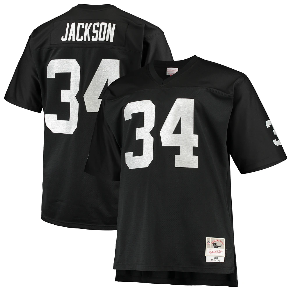 Men's Mitchell & Ness Bo Jackson Las Vegas Raiders Big Tall 1988 Retired Player Replica Jersey
