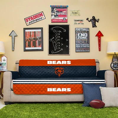 Blue Chicago Bears Sofa Protector