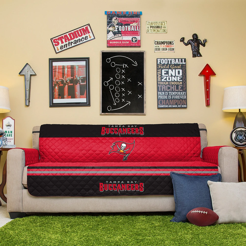 Red Tampa Bay Buccaneers Sofa Protector