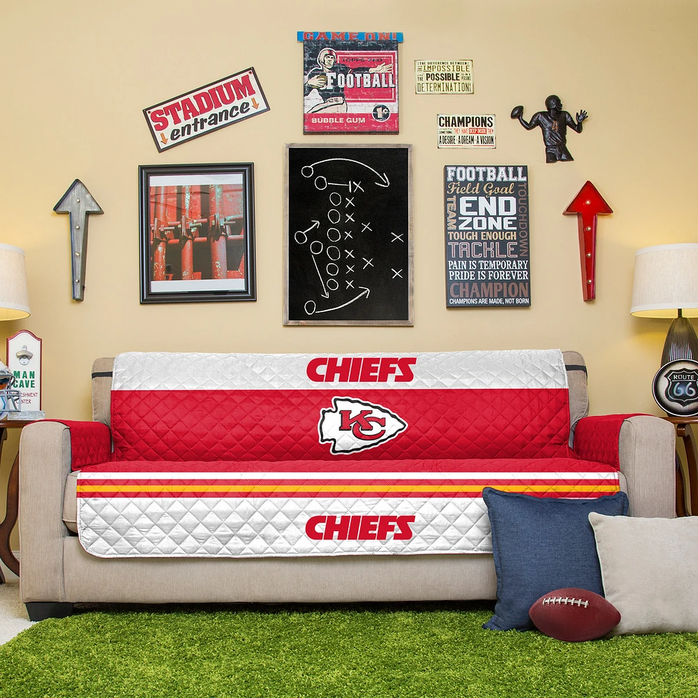 Red Kansas City Chiefs Sofa Protector