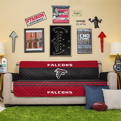 Black Atlanta Falcons Sofa Protector