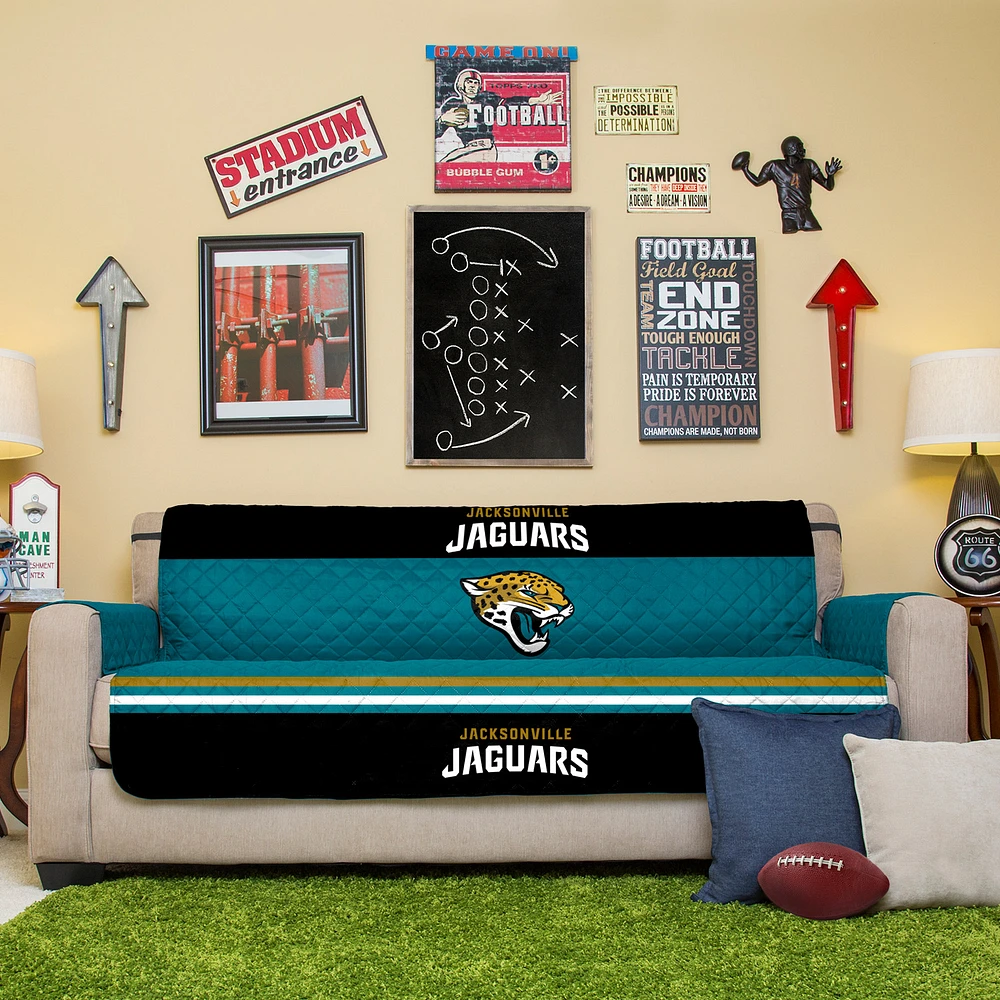 Teal Jacksonville Jaguars Sofa Protector