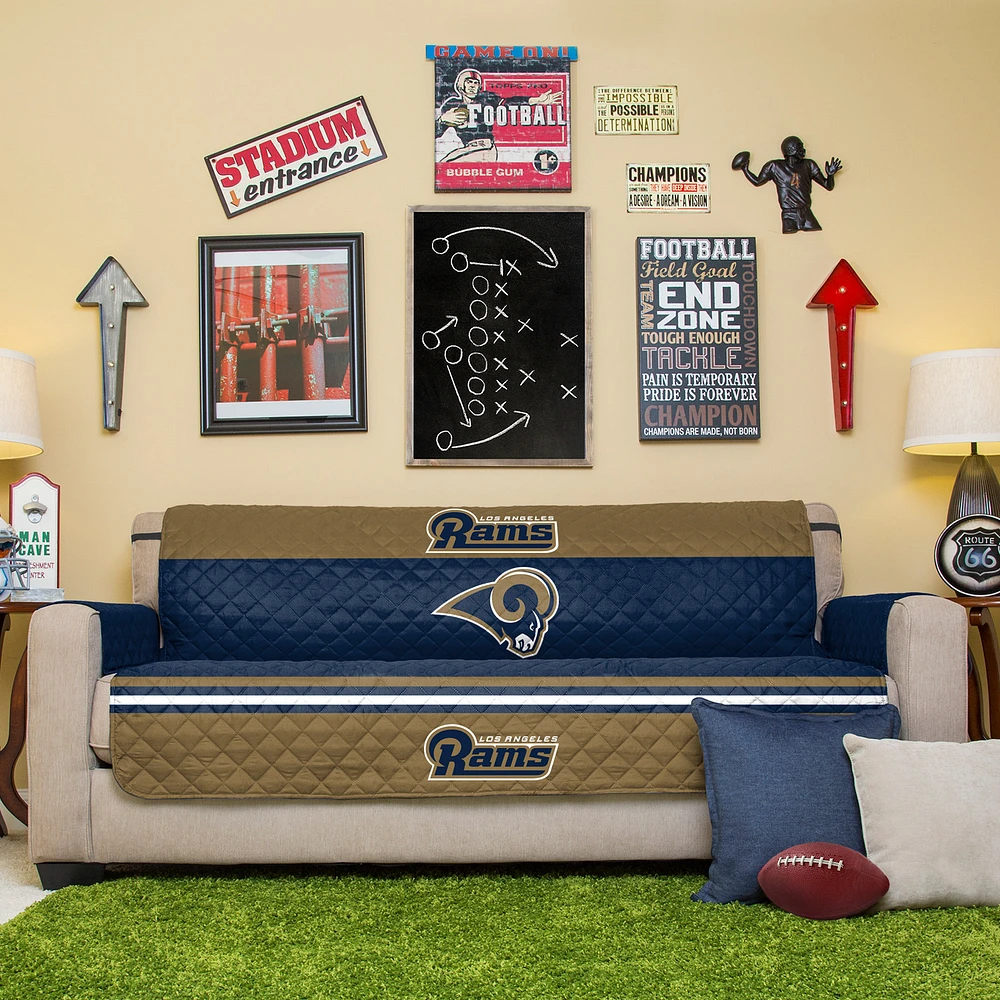 Navy LA Rams Sofa Protector