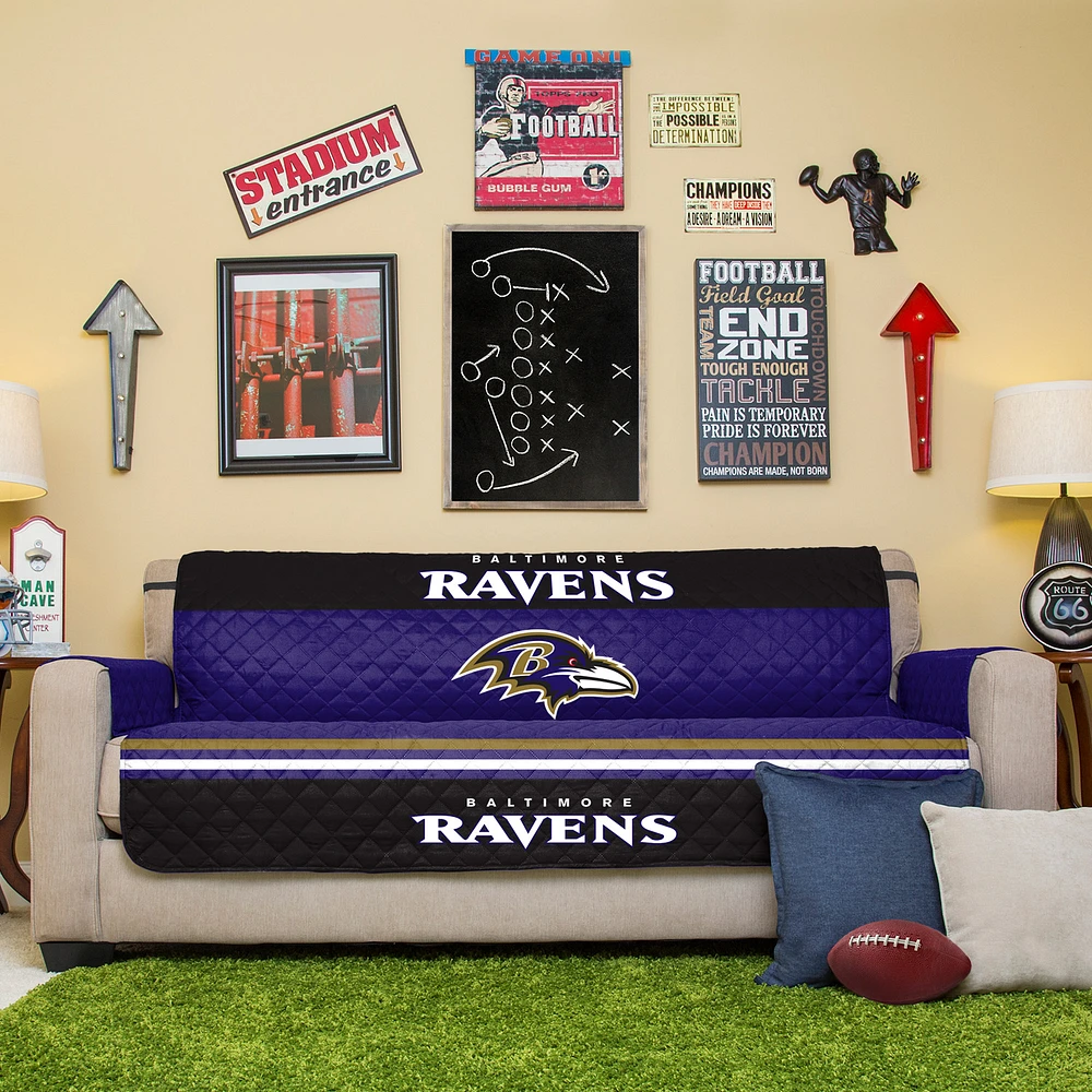 Purple Baltimore Ravens Sofa Protector