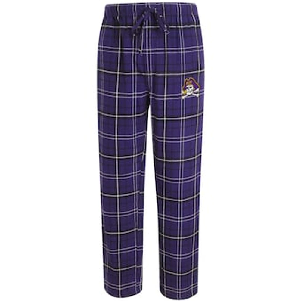 Men's Concepts Sport Purple/Black ECU Pirates Ultimate Flannel Pants