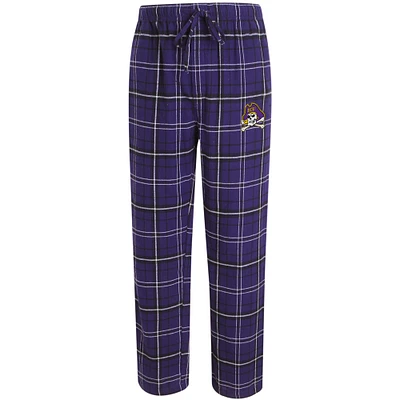 Men's Concepts Sport Purple/Black ECU Pirates Ultimate Flannel Pants