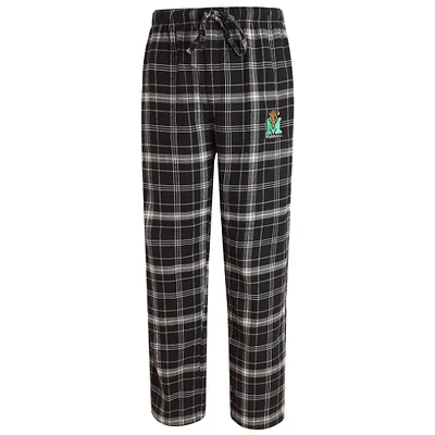 Men's Concepts Sport Black/Gray Marshall Thundering Herd Ultimate Flannel Pants