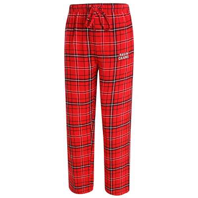 Men's Concepts Sport Red/Black Louisiana Ragin' Cajuns Ultimate Flannel Pants
