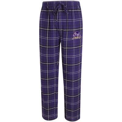 Men's Concepts Sport Purple/Black James Madison Dukes Ultimate Flannel Pants
