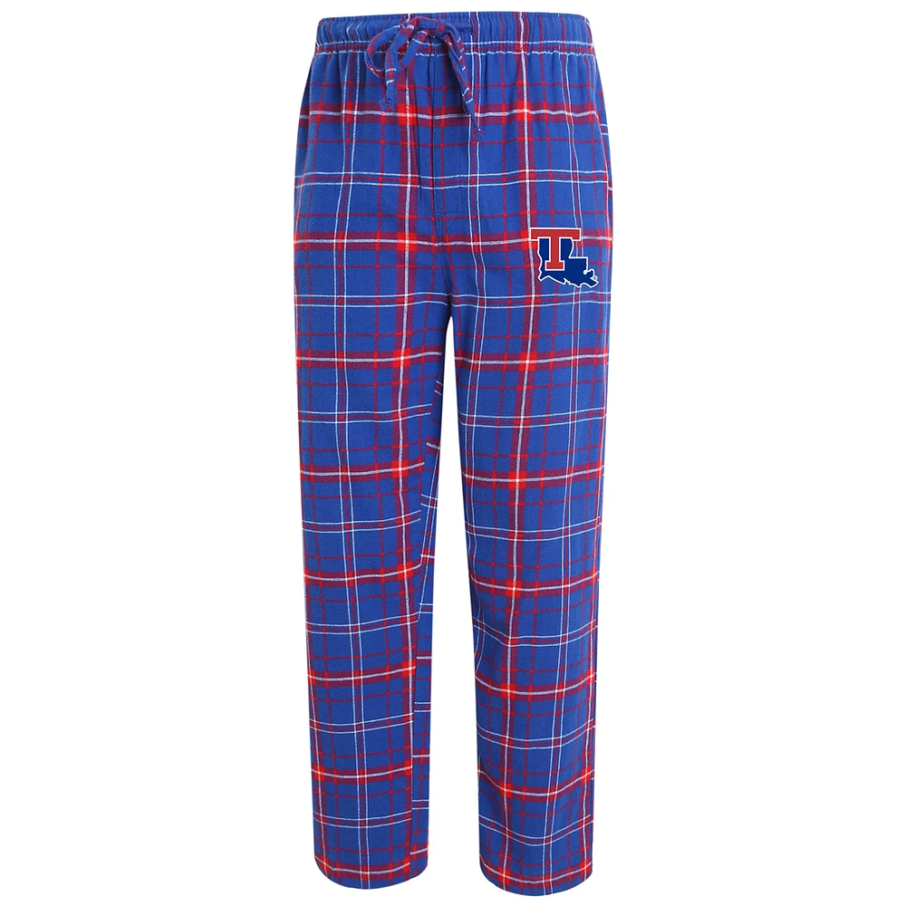 Men's Concepts Sport Royal/Red Louisiana Tech Bulldogs Ultimate Flannel Pants