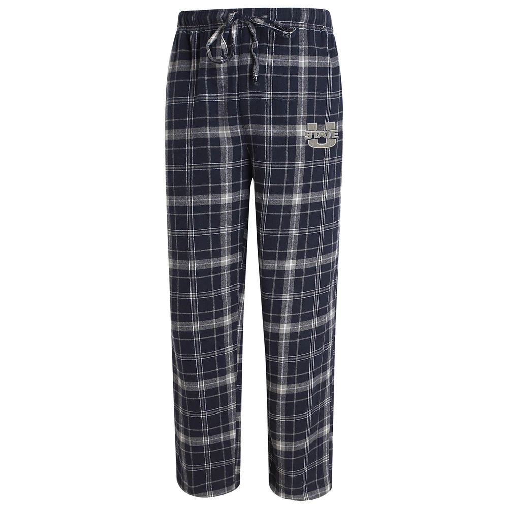 Men's Concepts Sport Navy/Gray Utah State Aggies Ultimate Flannel Pants