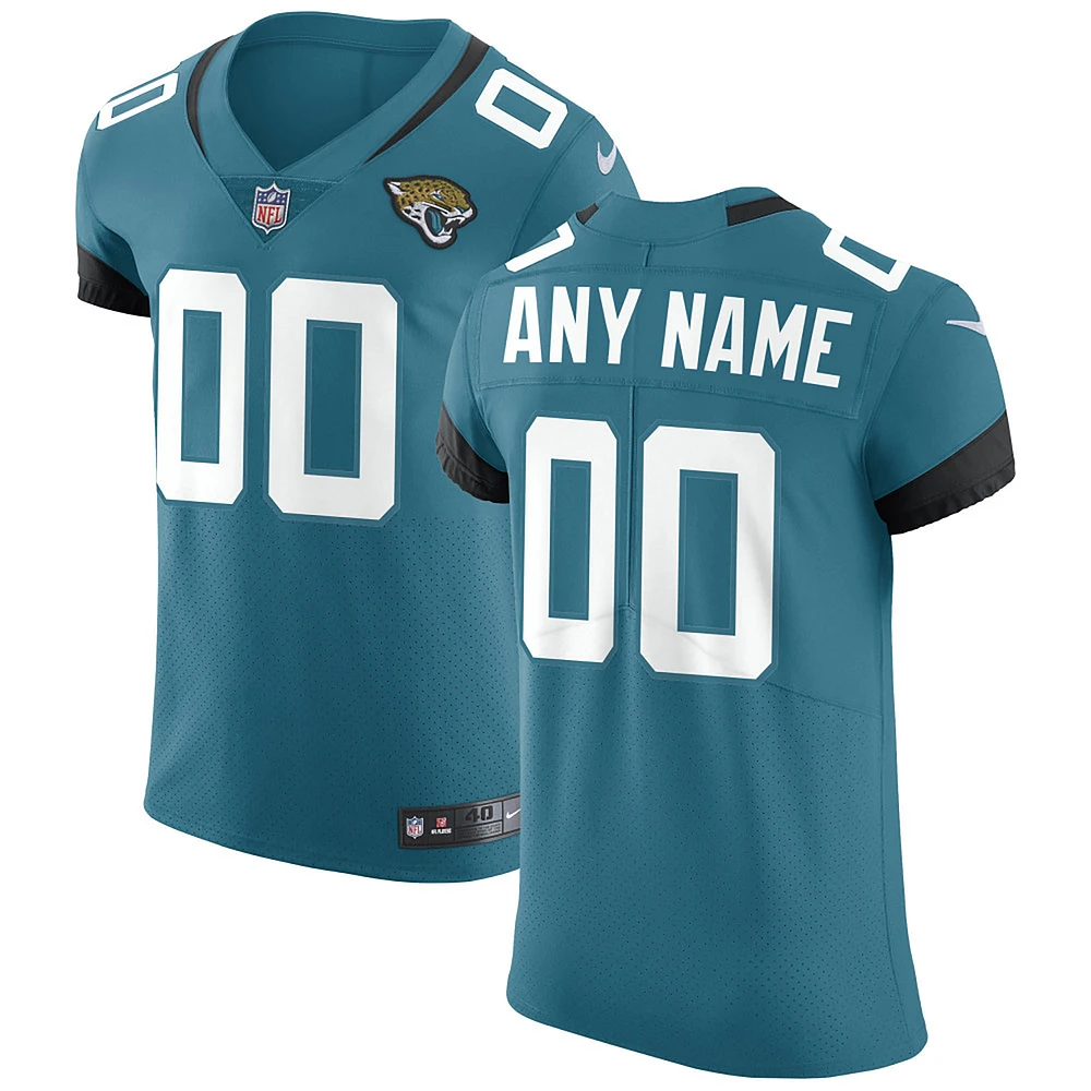 Men's Nike Teal Jacksonville Jaguars Vapor Untouchable Elite Custom Jersey