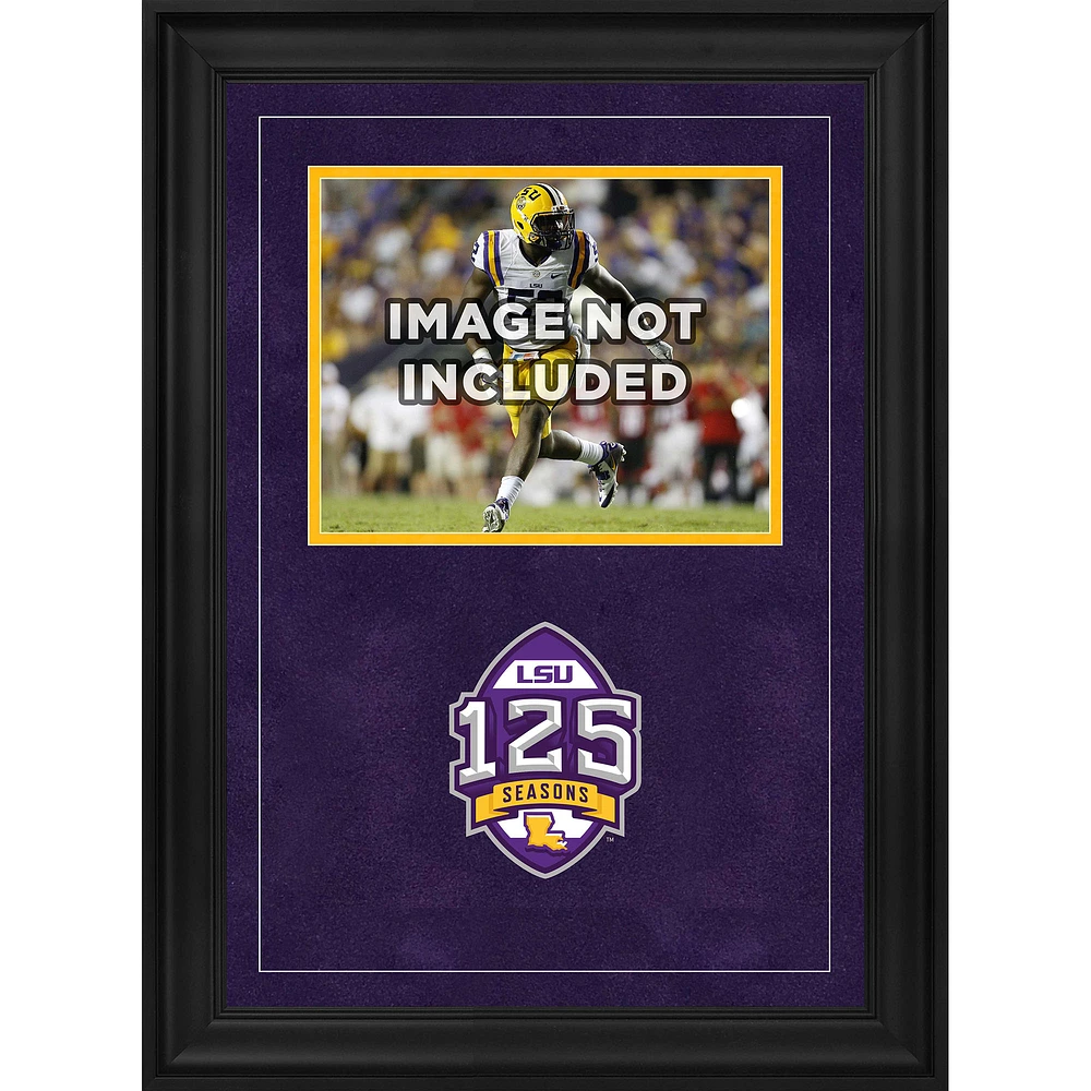 LSU Tigers Deluxe Framed 8" x 10" Horizontal Photograph Frame with 125 Years of Football Logo