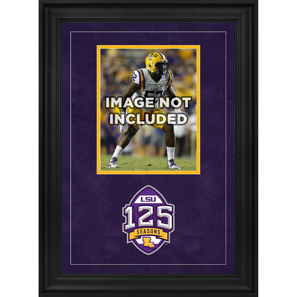 LSU Tigers Deluxe Framed 8" x 10" Vertical Photograph Frame with 125 Years of Football Logo