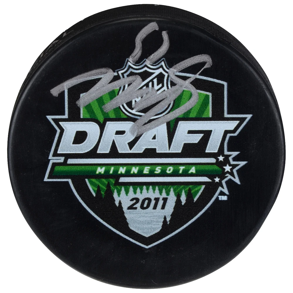 Mark Scheifele Winnipeg Jets Autographed 2011 NHL Draft Logo Hockey Puck