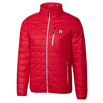 Men's Cutter & Buck Red Rutgers Scarlet Knights Rainier Full-Zip Jacket