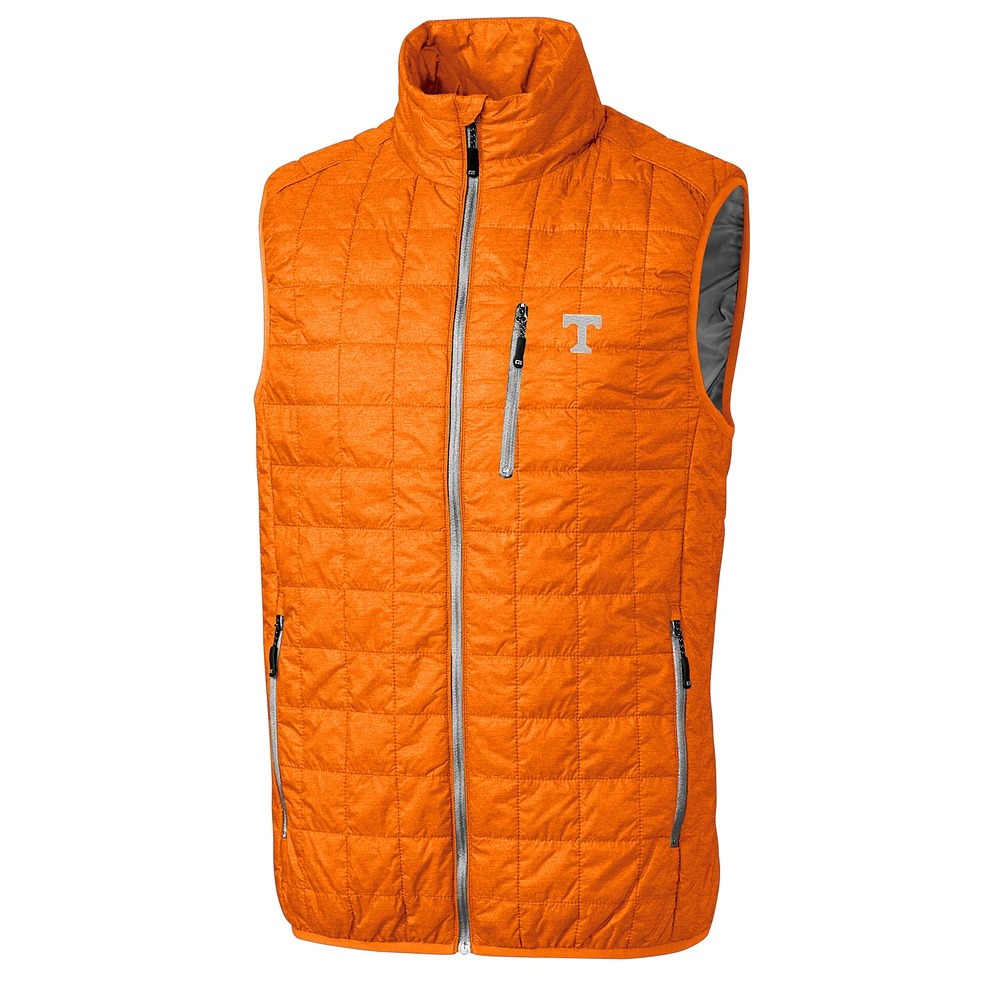 Men's Cutter & Buck Tennessee Orange Volunteers Rainier Full-Zip Vest