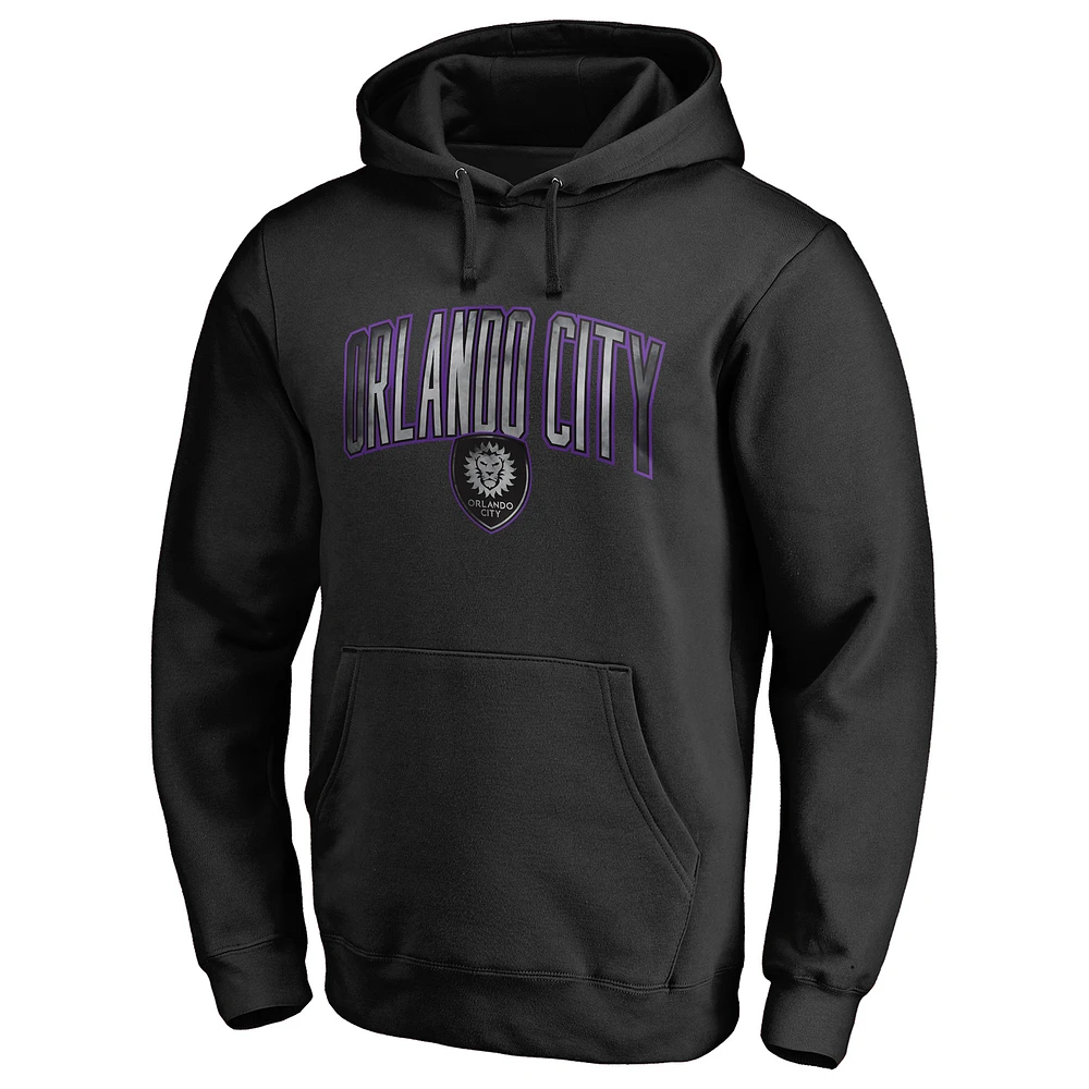 Men's Black Orlando City SC Arch Smoke Pullover Hoodie