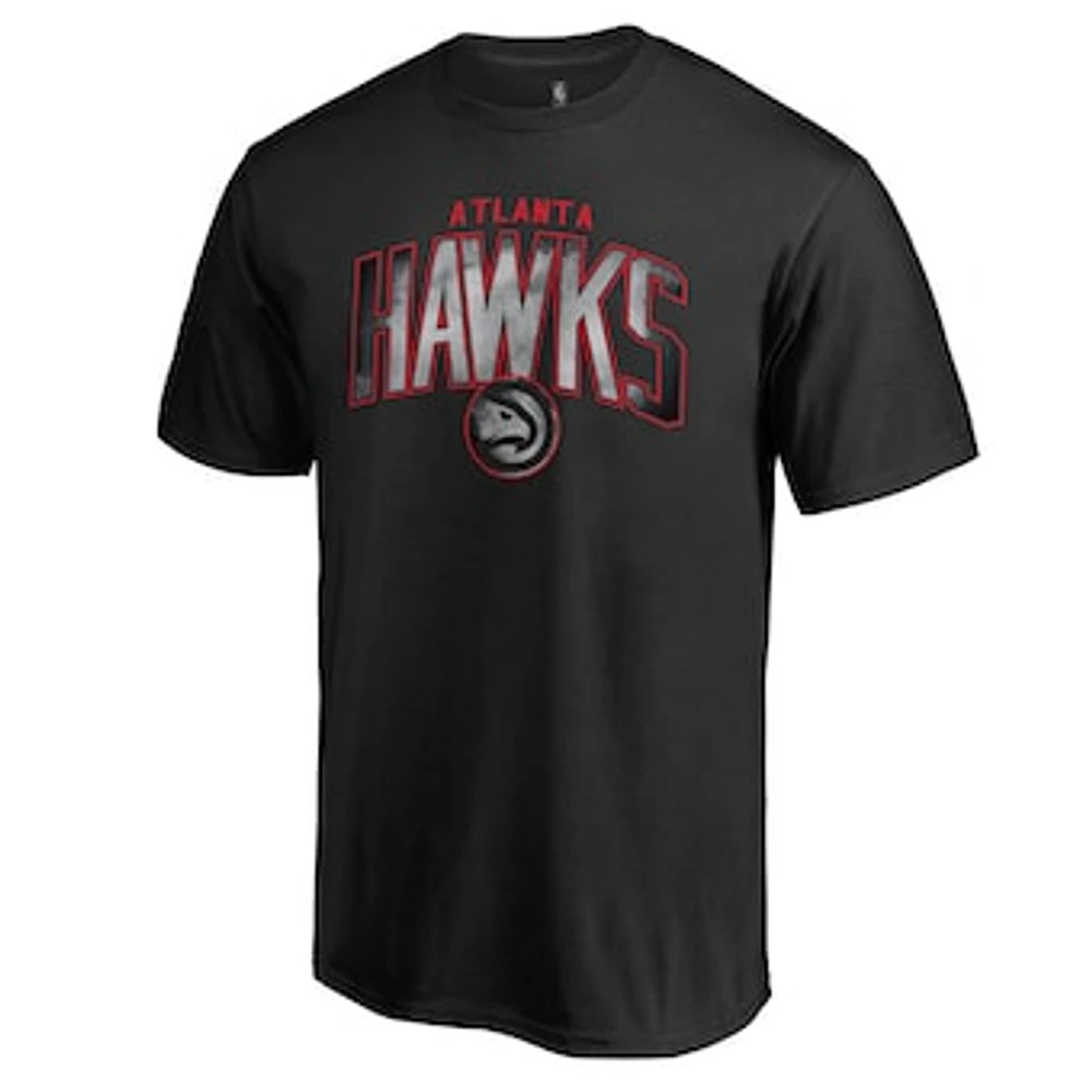 Men's Black Atlanta Hawks Arch Smoke T-Shirt