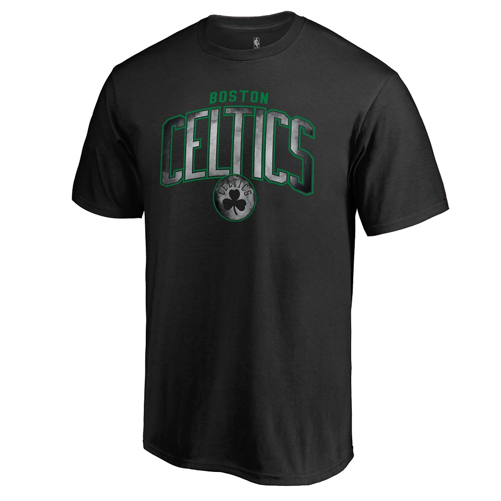 Men's Black Boston Celtics Arch Smoke T-Shirt