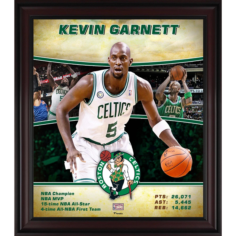 Kevin Garnett Boston Celtics Framed 15" x 17" Hardwood Classics Player Collage