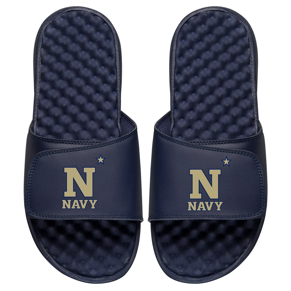 Youth ISlide Navy Midshipmen Primary Logo Slide Sandals