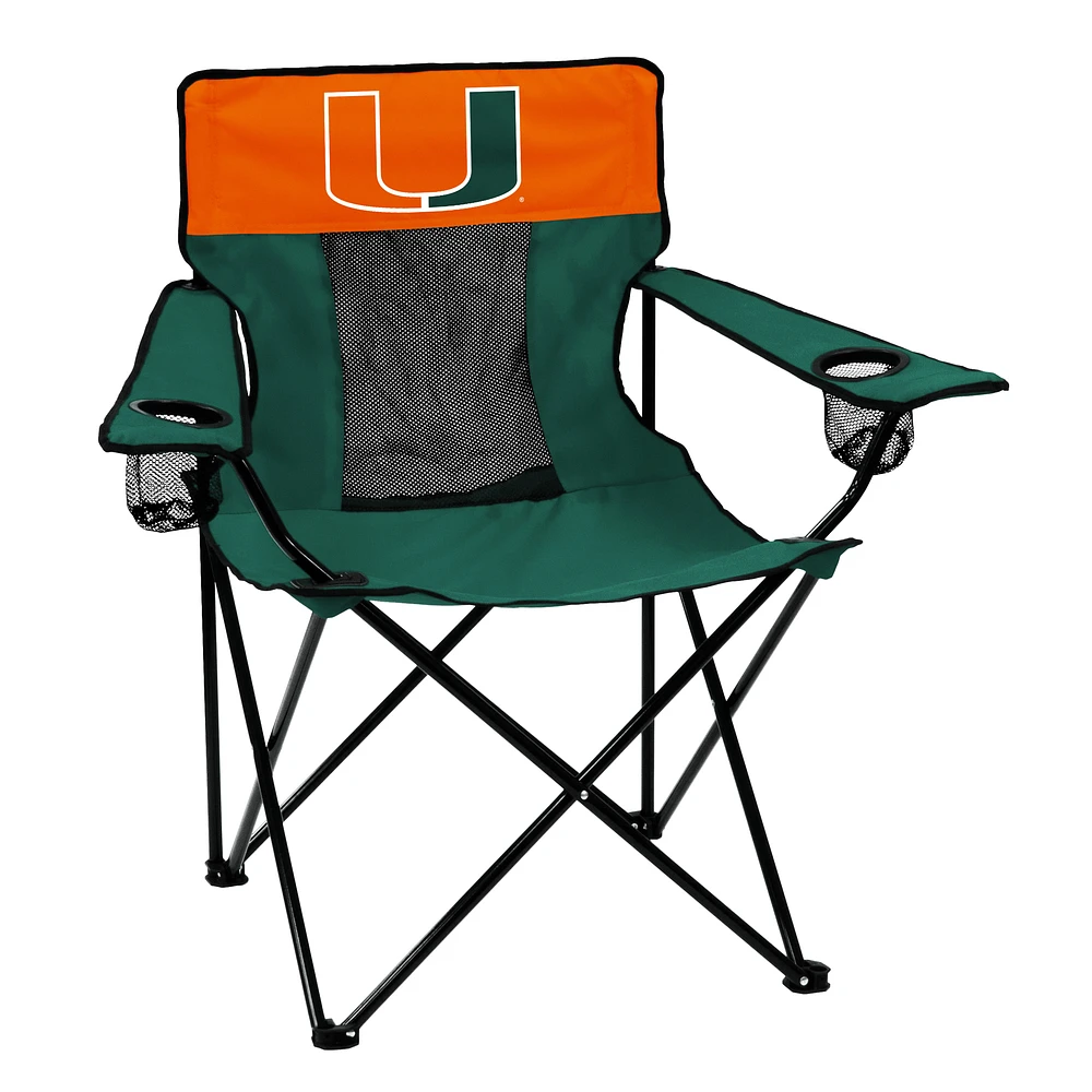 Miami Hurricanes Elite Tailgate Chair
