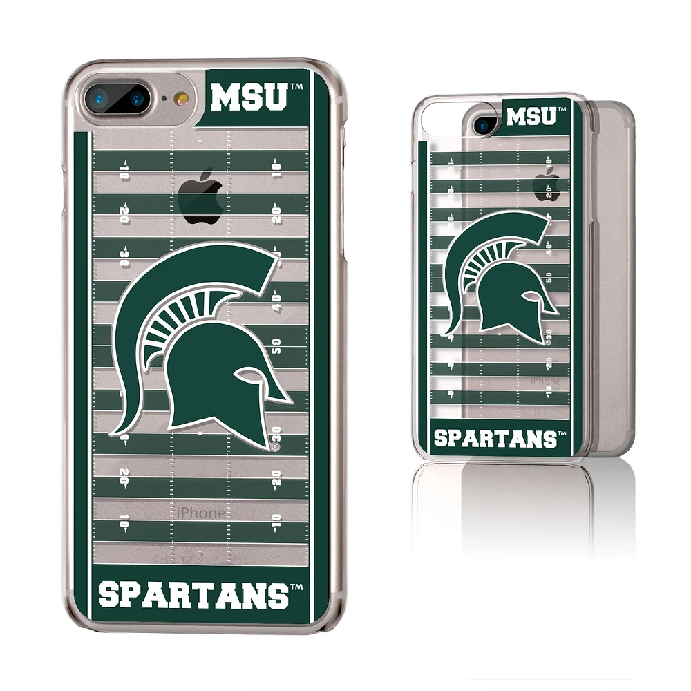 Michigan State Spartans iPhone Clear Football Field Design Case