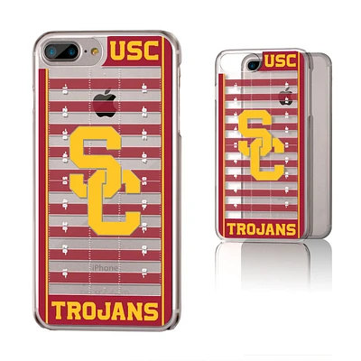 USC Trojans iPhone Clear Football Field Design Case