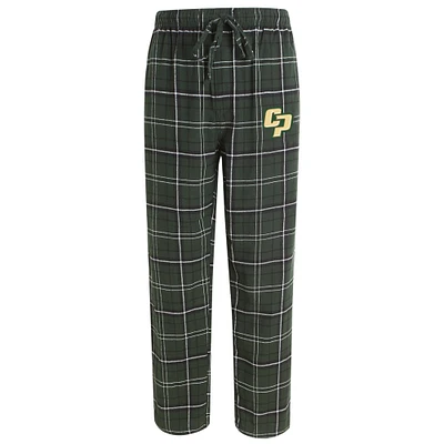 Men's Concepts Sport Green/Black Cal Poly Mustangs Ultimate Flannel Pants