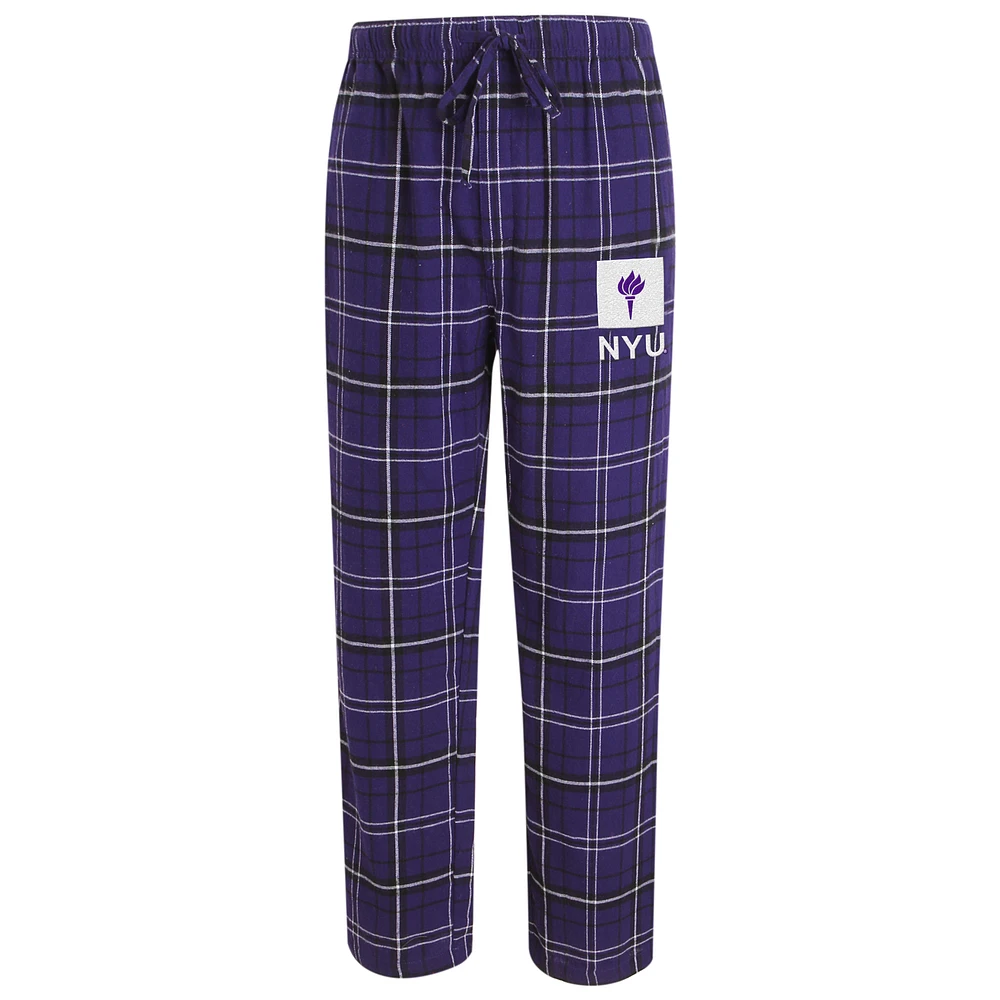 Men's Concepts Sport Purple/Black NYU Violets Ultimate Flannel Pants