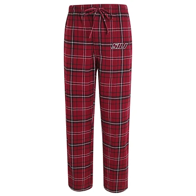 Men's Concepts Sport Maroon/Black Southern Illinois Salukis Ultimate Flannel Pants