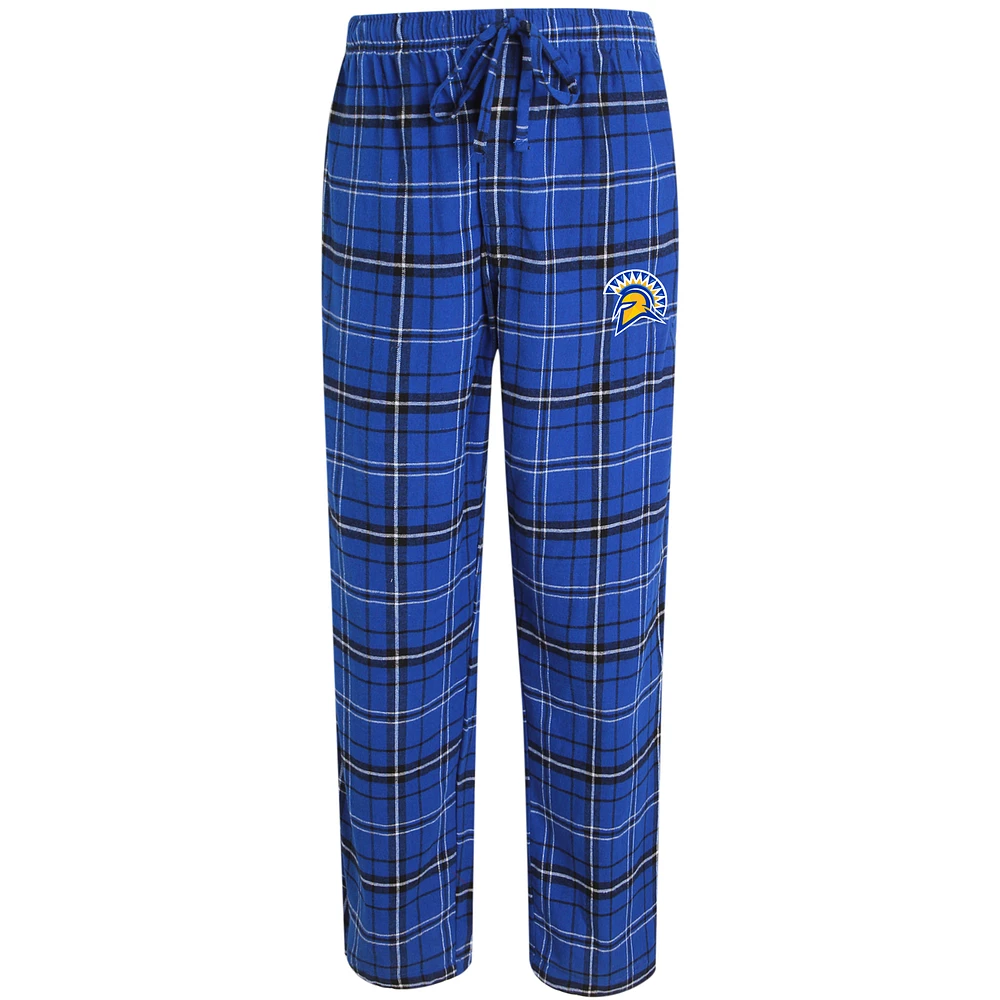 Men's Concepts Sport Royal/Black San Jose State Spartans Ultimate Flannel Pants