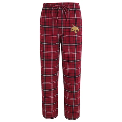 Men's Concepts Sport Maroon/Black Texas State Bobcats Ultimate Flannel Pants