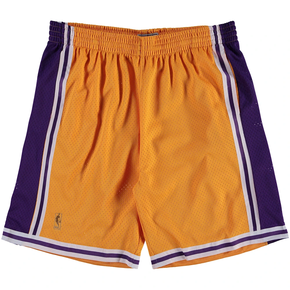 Men's Mitchell & Ness Gold Los Angeles Lakers Big Tall Hardwood Classics Swingman Shorts